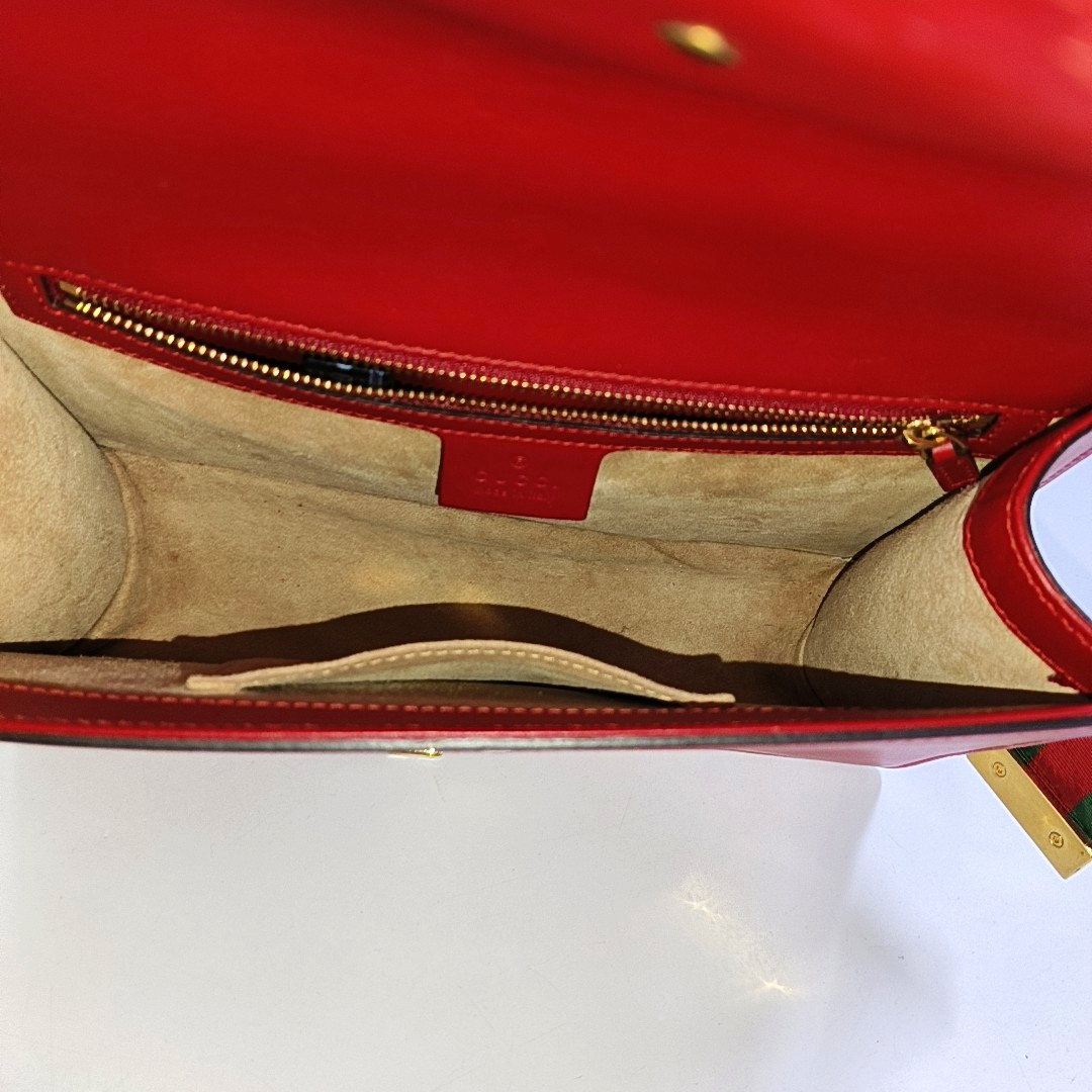 Authenticated pre-owned  Sylvie Small Calfskin Red - Shoulder Bag at Looply