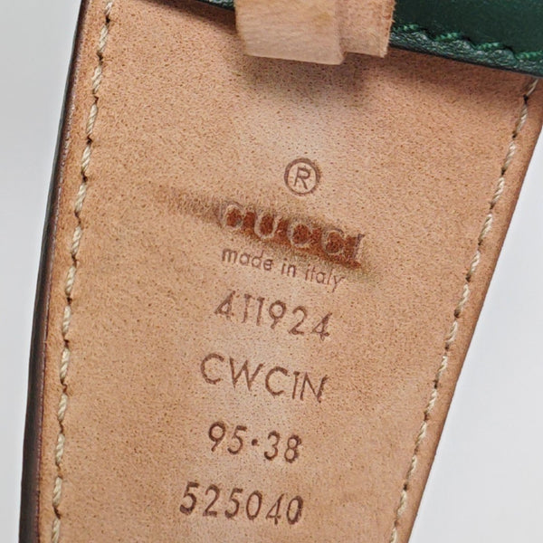 Leather Belt Green