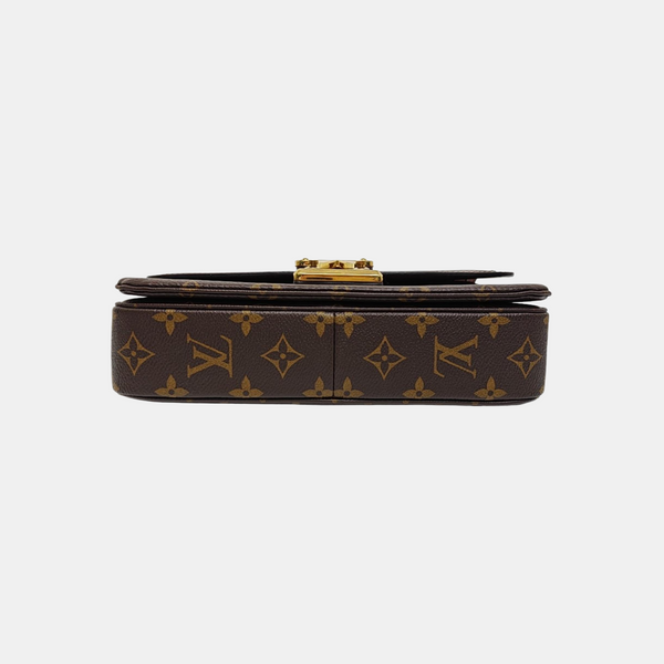 MARCEAU Monogram Coated Canvas Brown