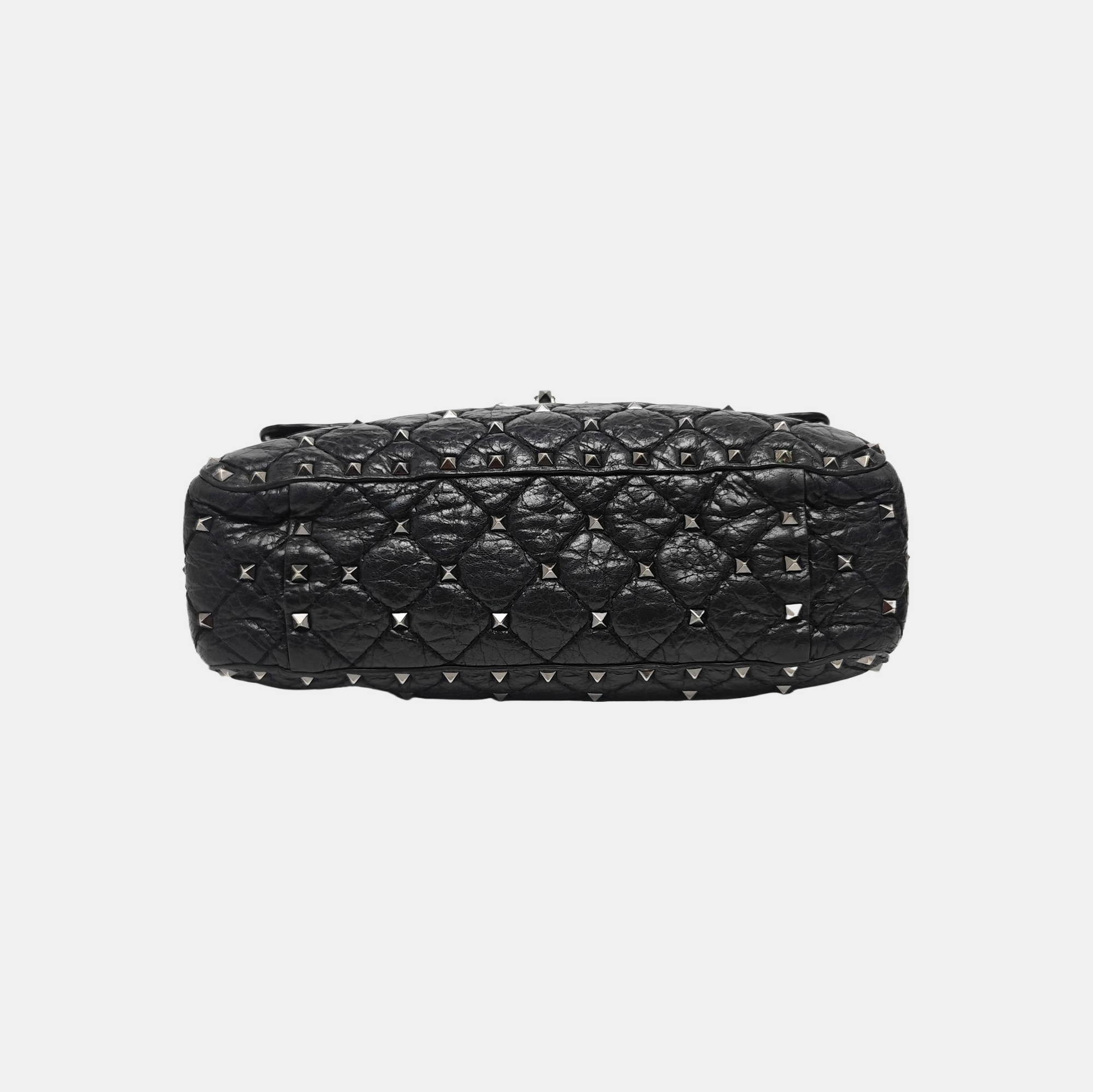 Spike Up Quilted Calfskin Black