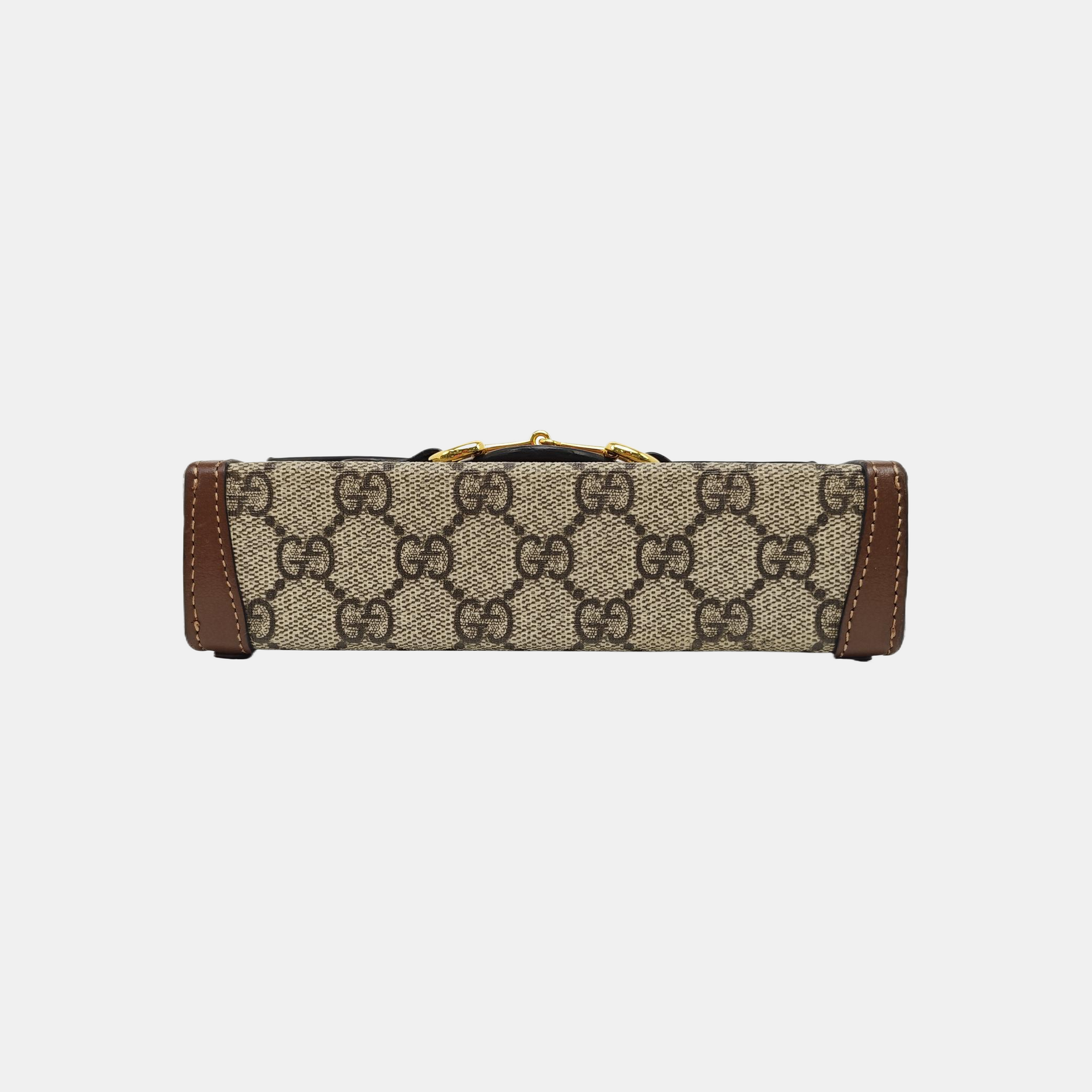 Horsebit 1955 Mini Monogram Coated Canvas Beige