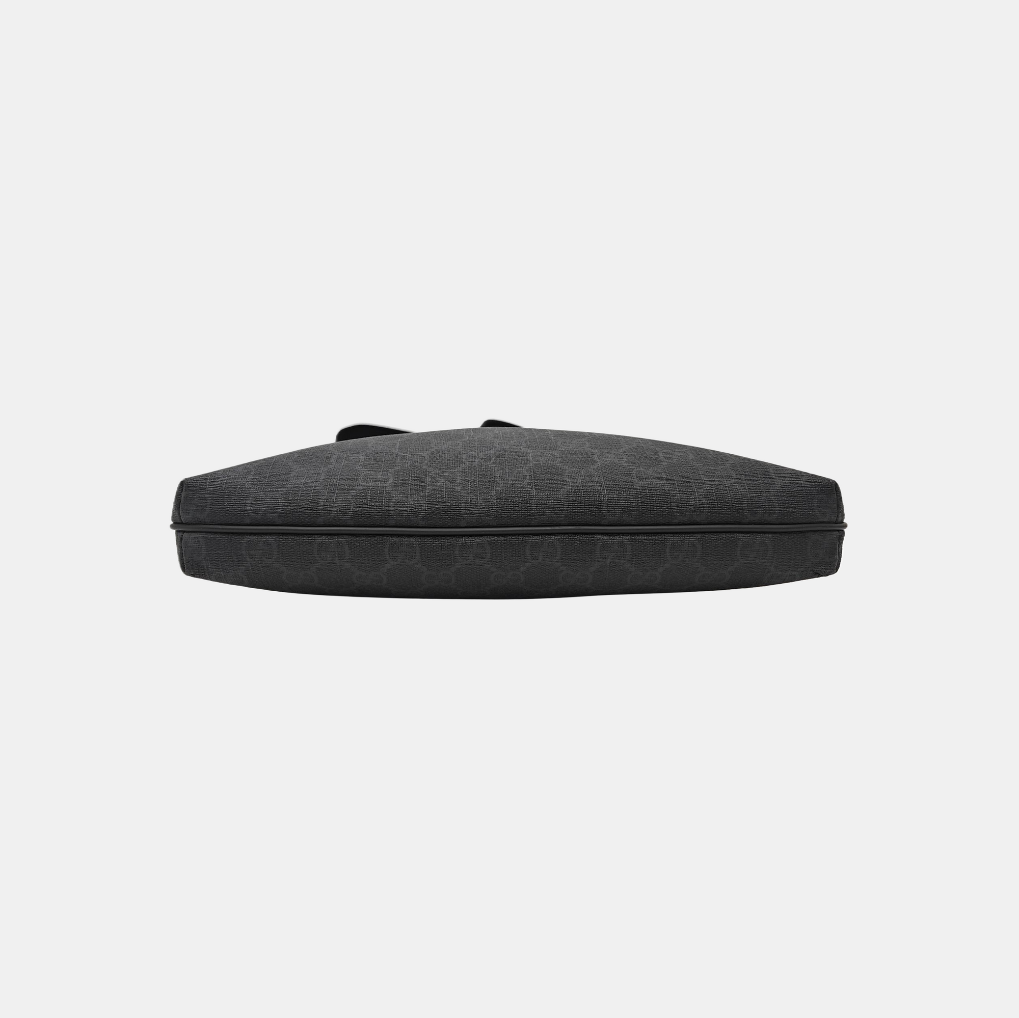 Monogram Coated Canvas Shoulder Bag Black