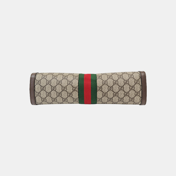 Ophidia Medium Monogram Coated Canvas Beige