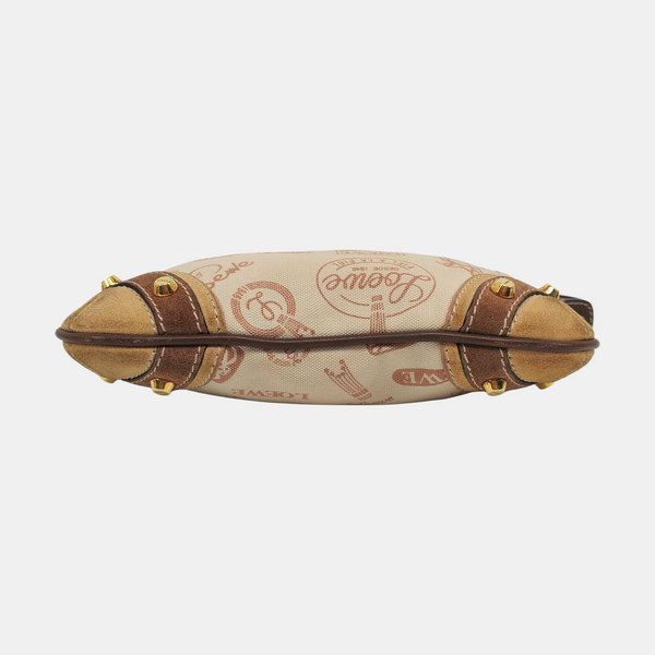 Canvas Top Handle Bag Beige