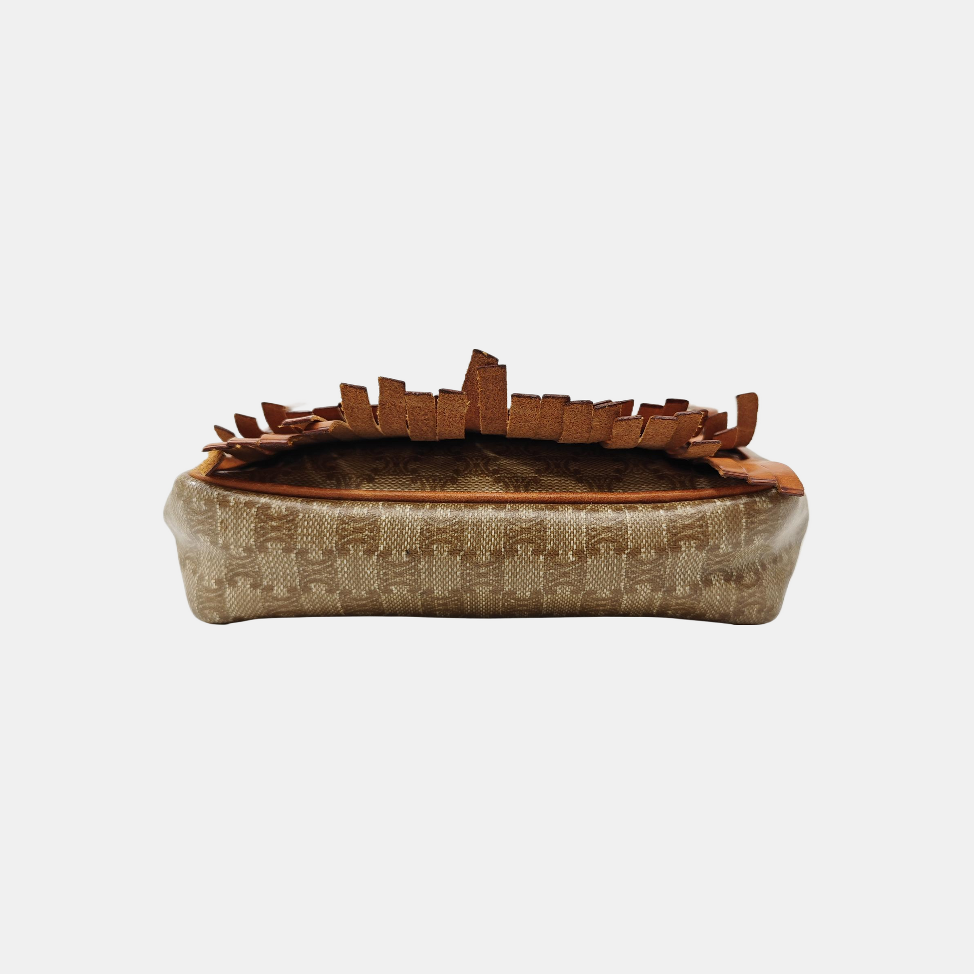 Coated Canvas Belt Bag Brown