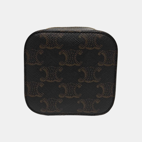 Coated Canvas Shoulder Bag Black