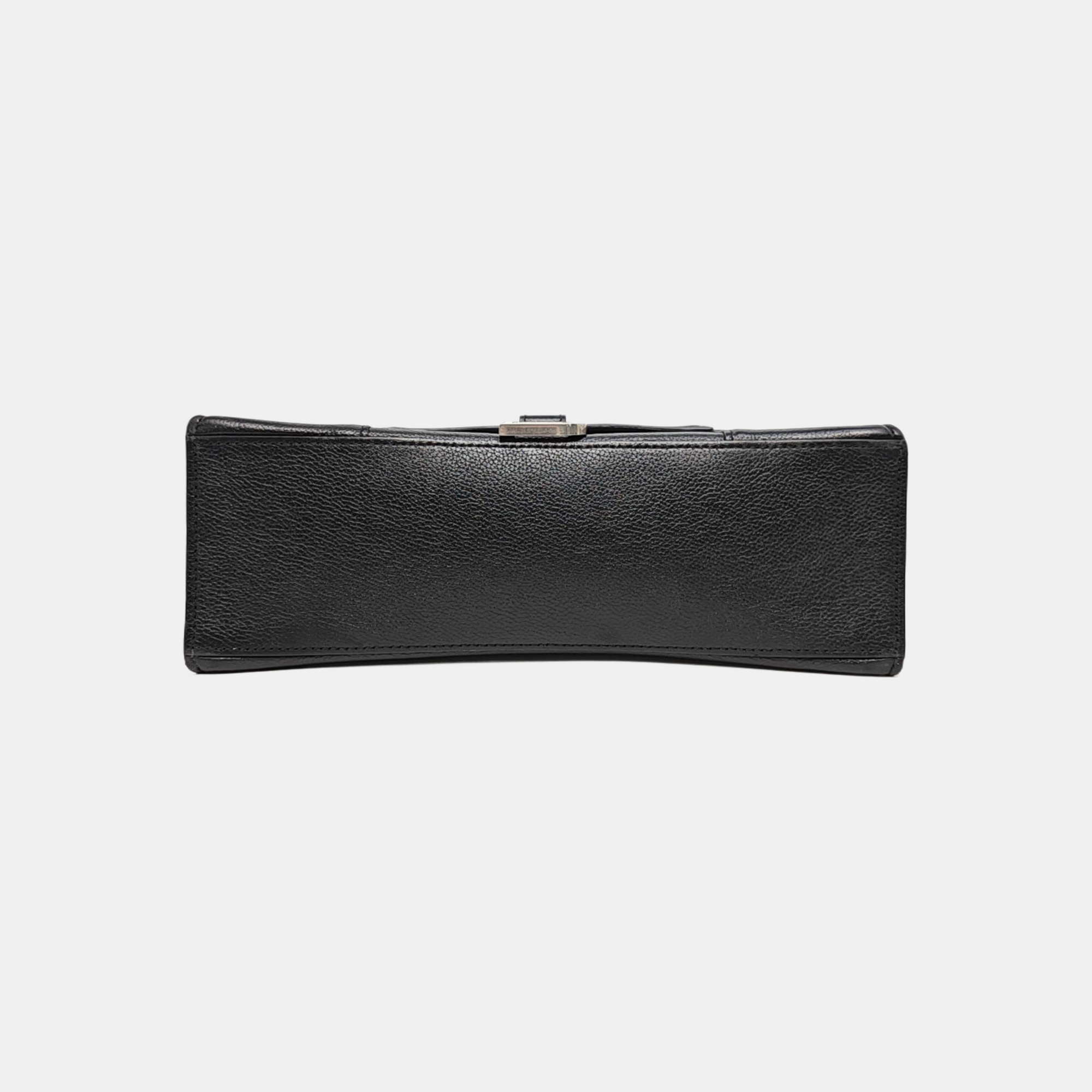 Hourglass Small Calfskin Black