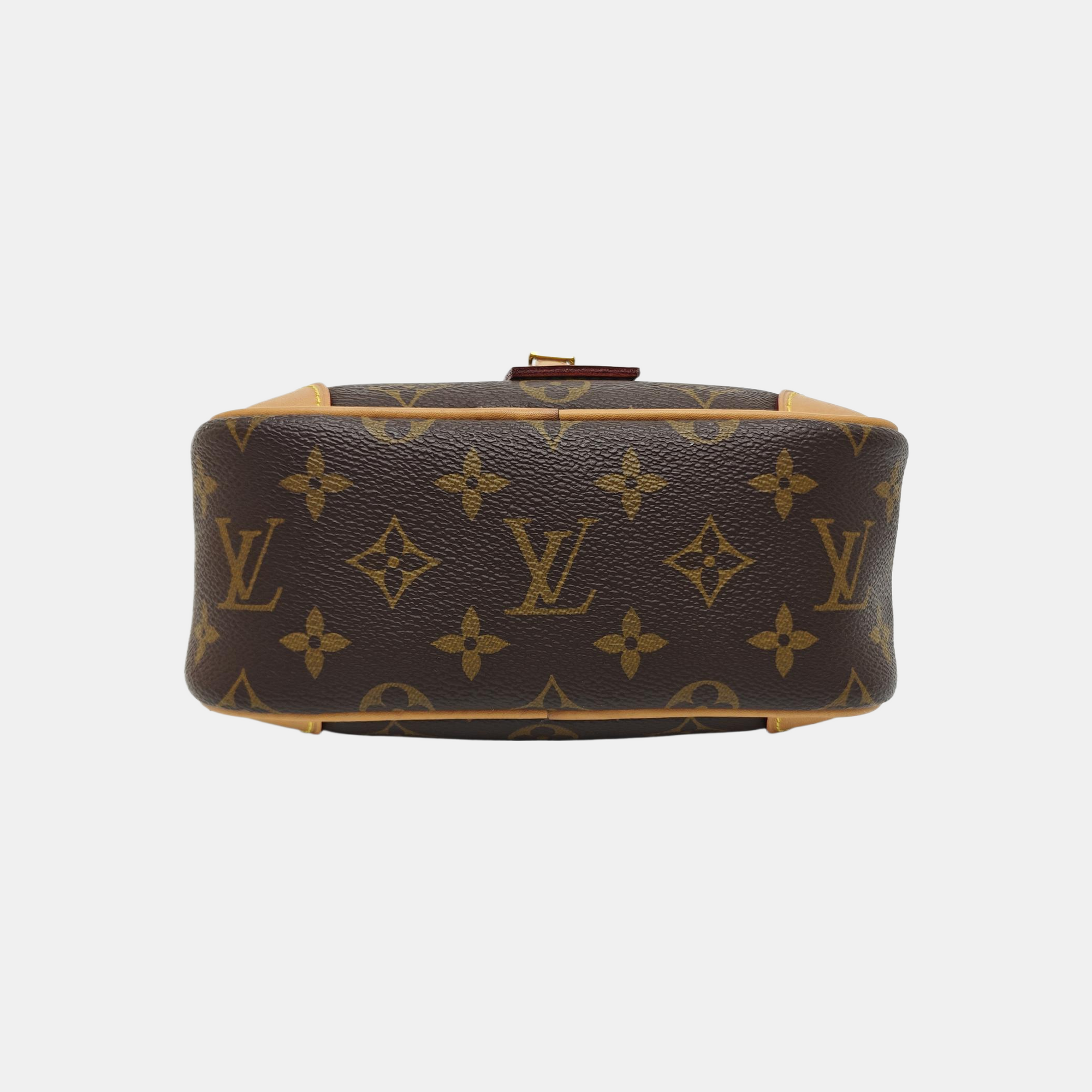 DEAUVILLE Mini Monogram Coated Canvas Brown