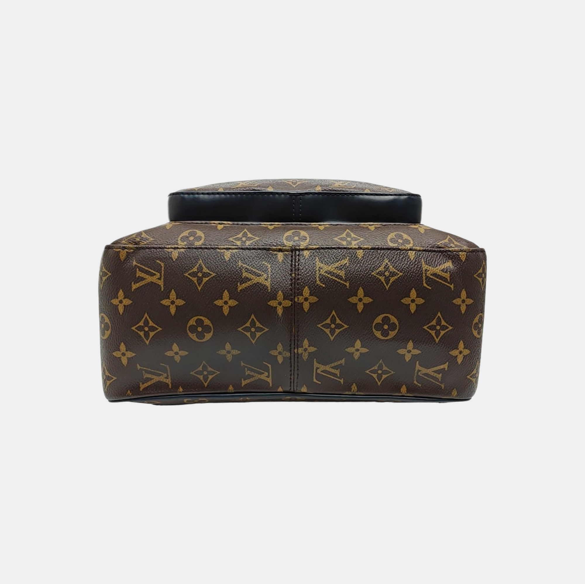 JOSH Monogram Coated Canvas Brown