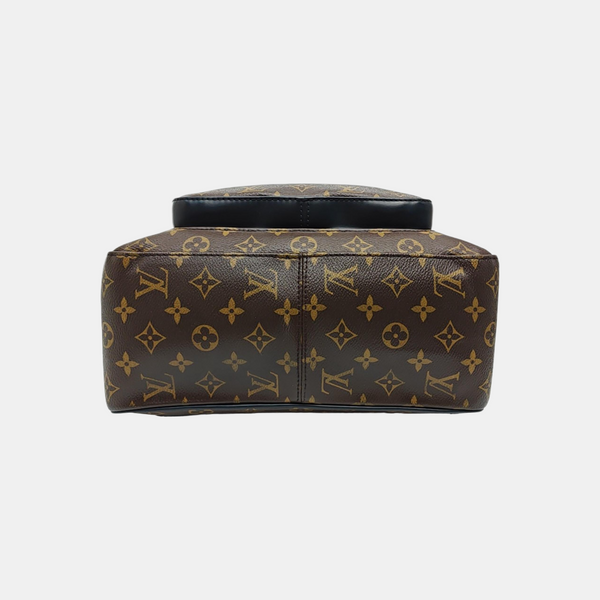 JOSH Monogram Coated Canvas Brown