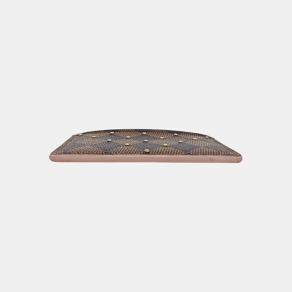 Damier Ebene Coated Canvas Card Holder Brown