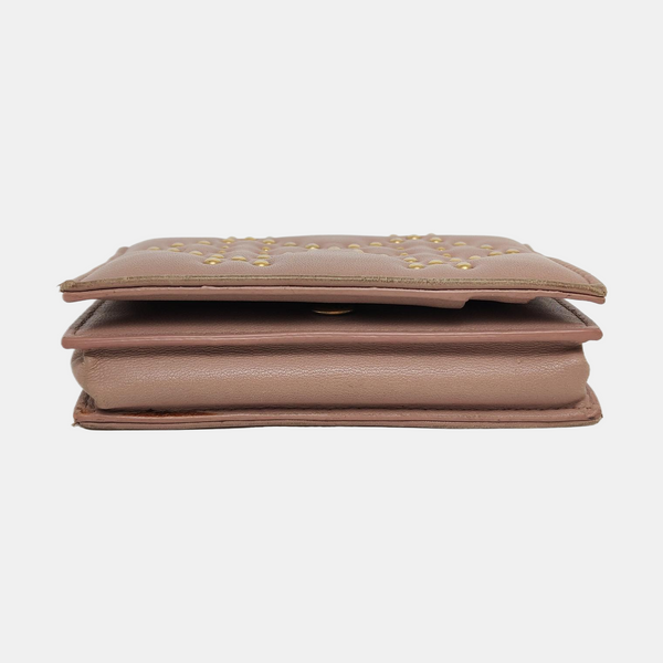 Calfskin Card Holder Pink