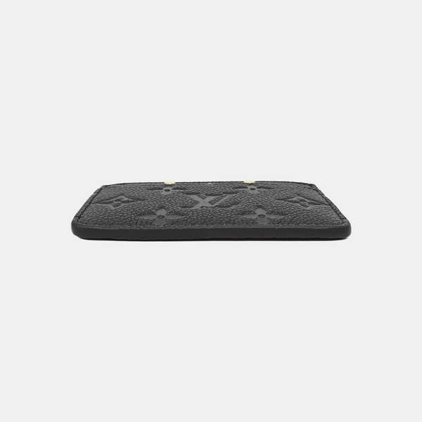 Monogram Calfskin Card Holder Black