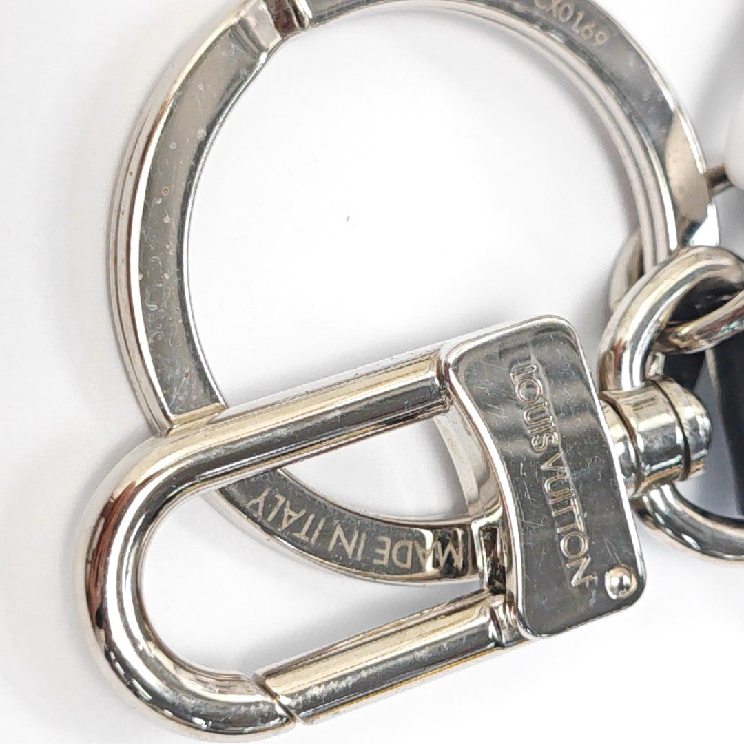 Leather Bag Charm Silver