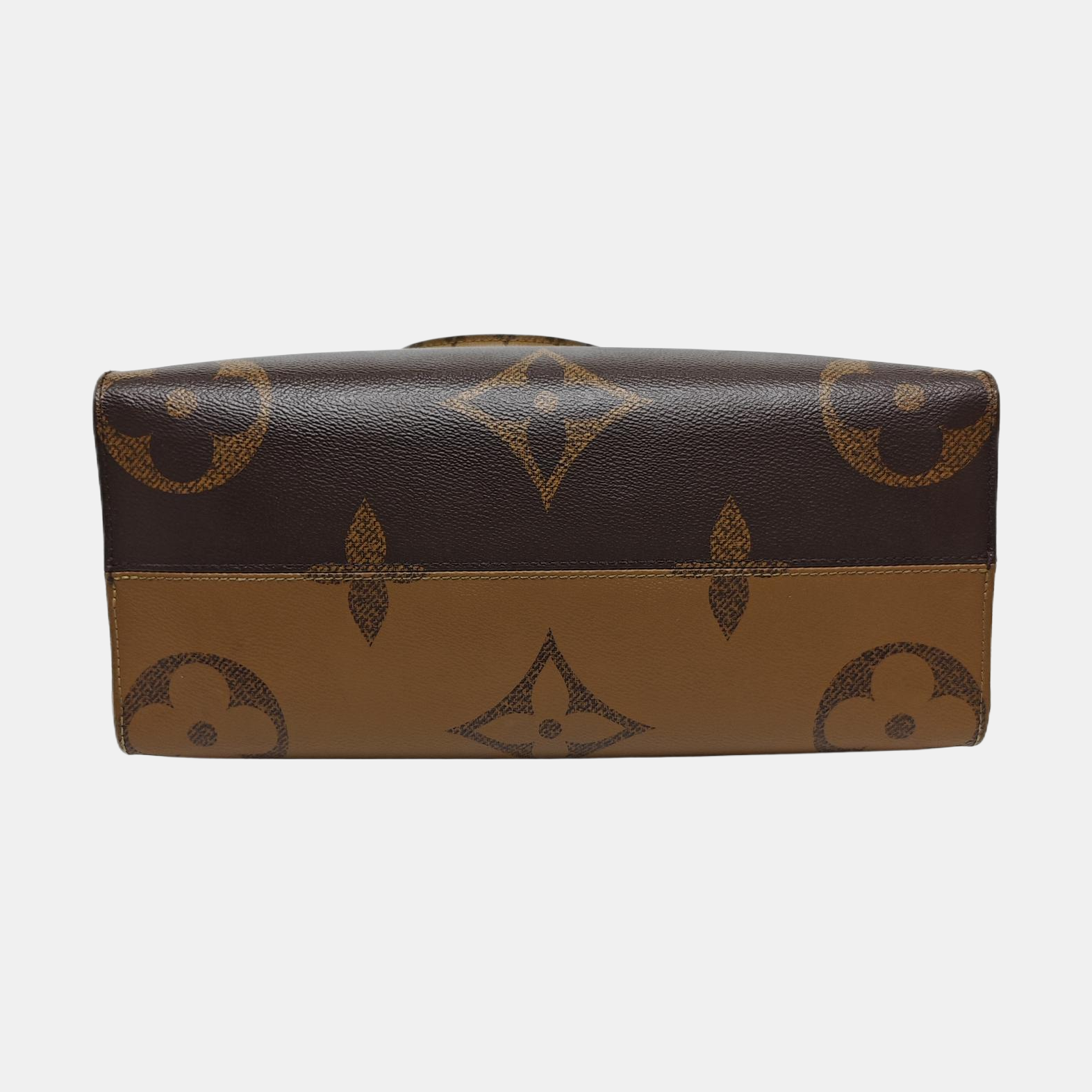 ONTHEGO MM Monogram Coated Canvas Brown