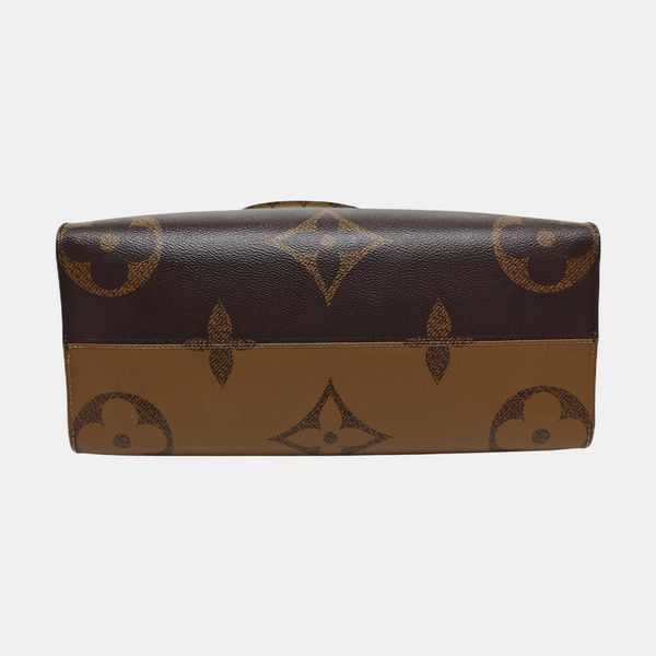 ONTHEGO MM Monogram Coated Canvas Brown