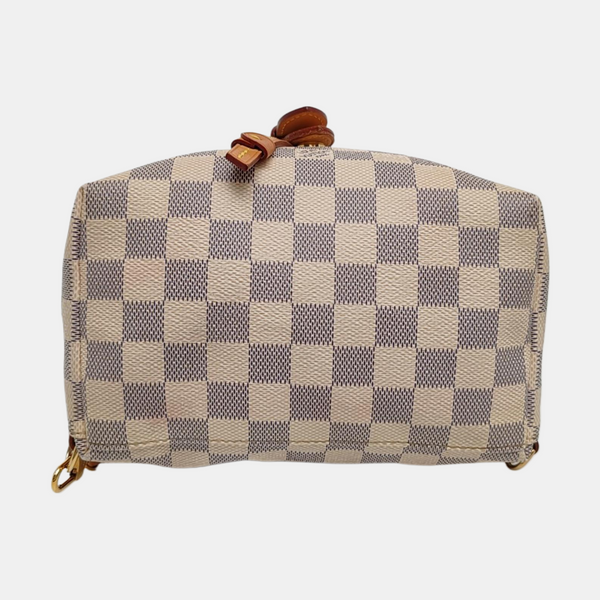 SPERONE BB Damier Azur Coated Canvas White