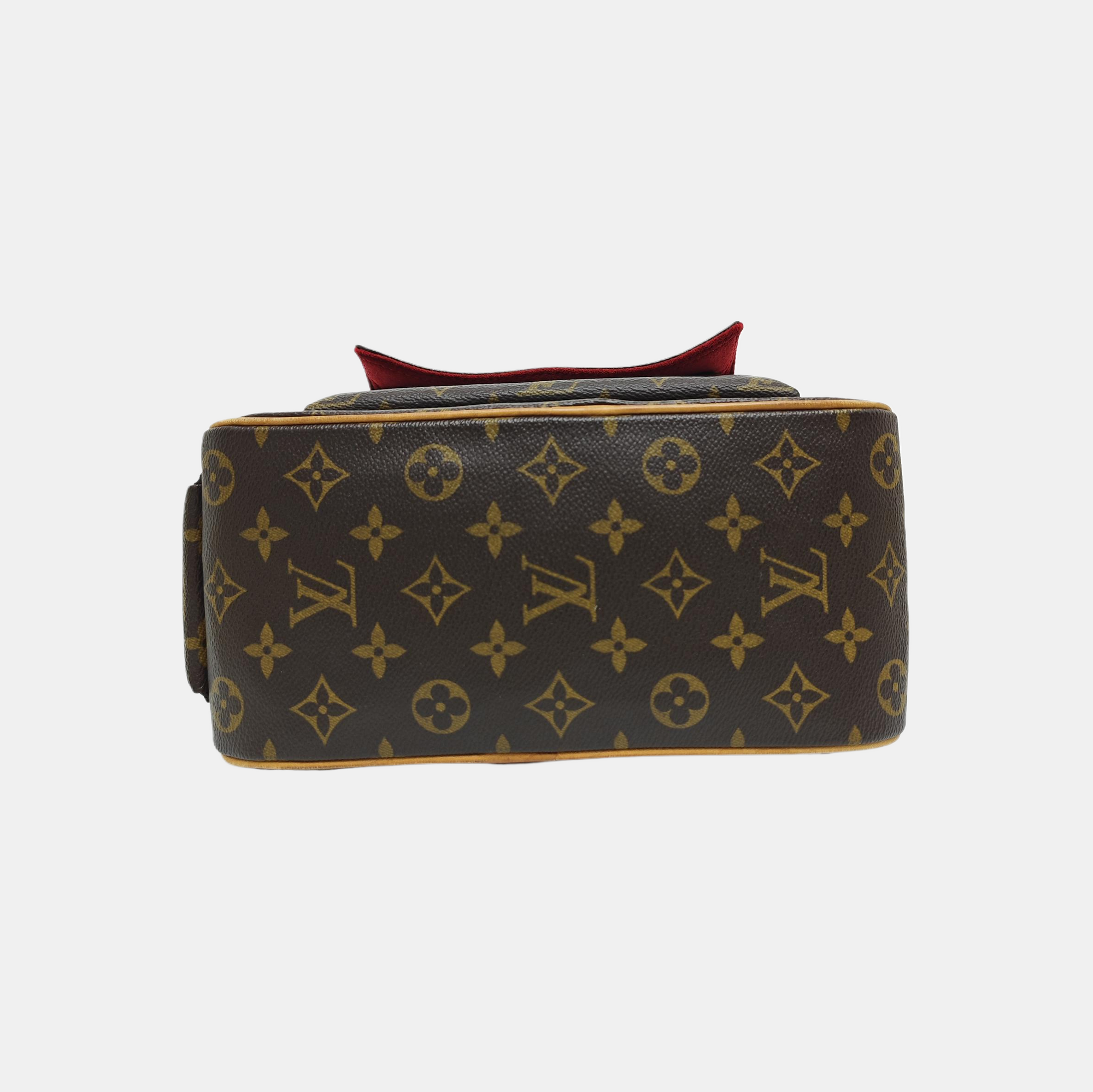 EXCENTRI-CITE Monogram Coated Canvas Brown