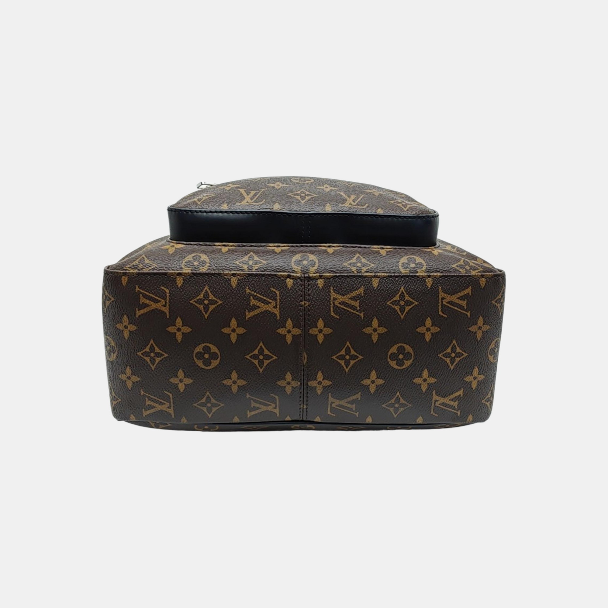 JOSH Monogram Coated Canvas Brown