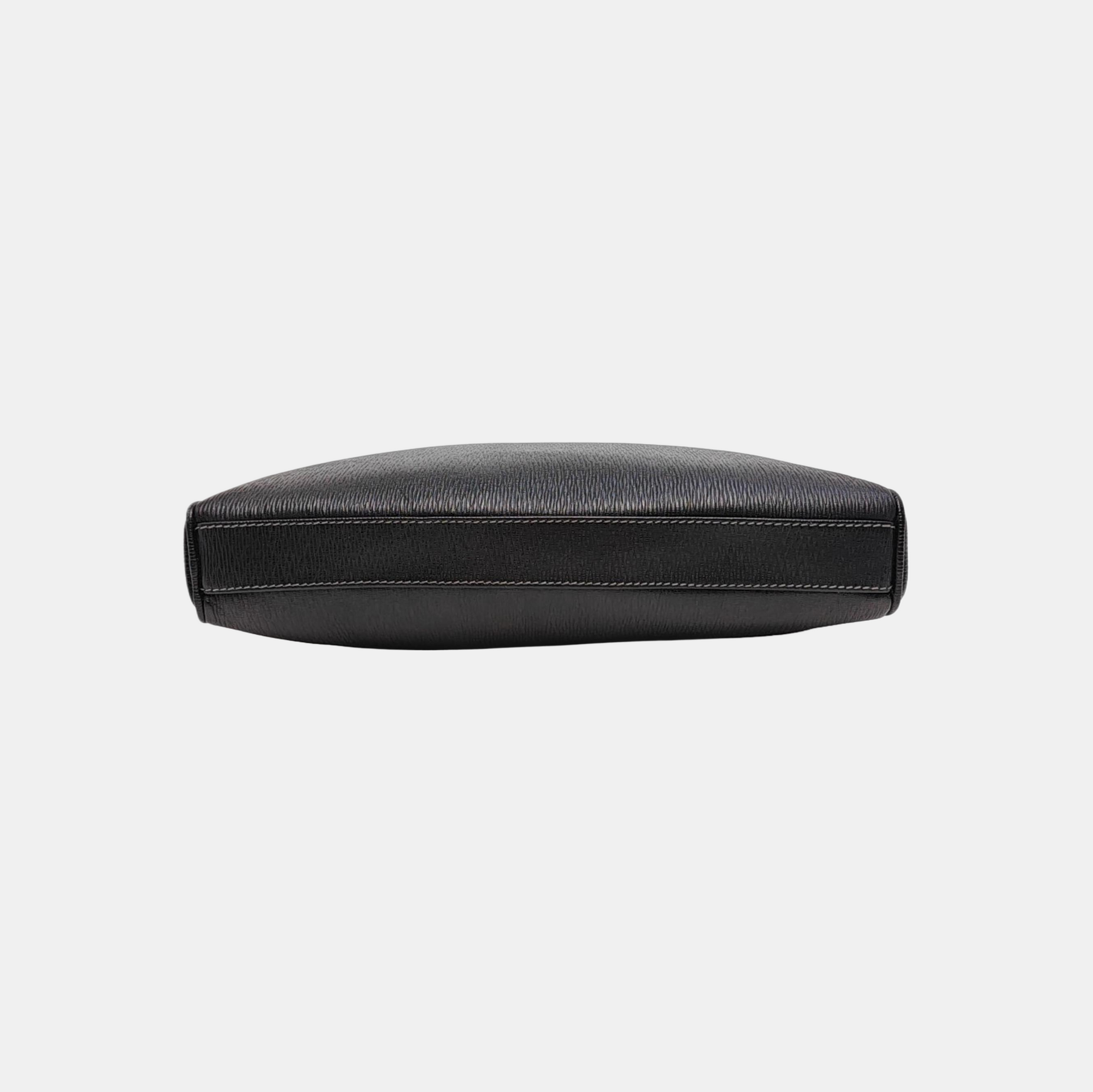 Calfskin Top Handle Bag Black