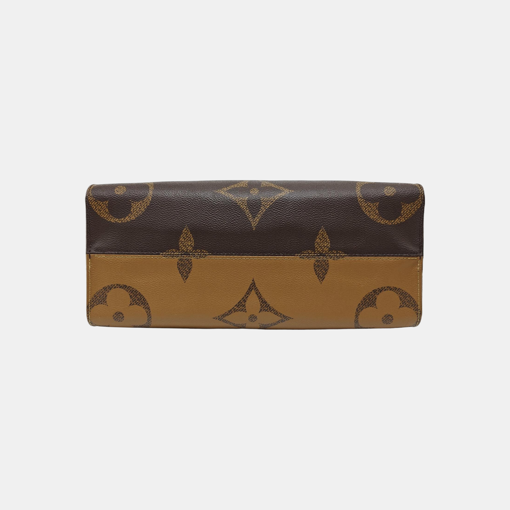 ONTHEGO MM Monogram Coated Canvas Brown