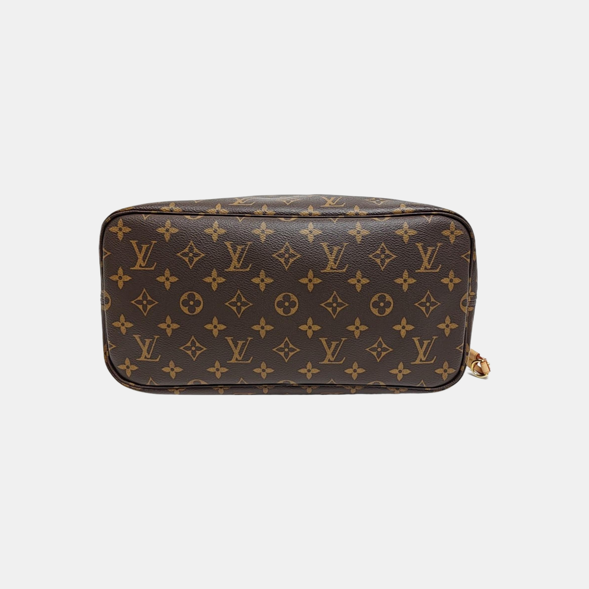NEVERFULL MM Monogram Coated Canvas Brown