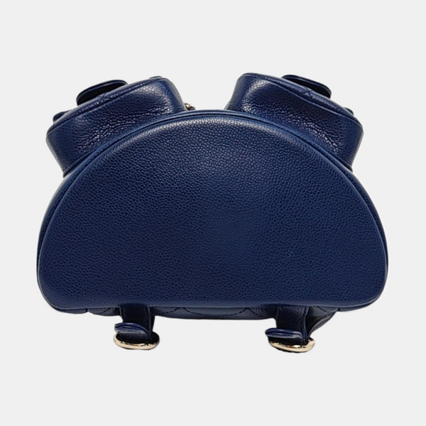 DUMA Quilted Grained Calfskin Blue