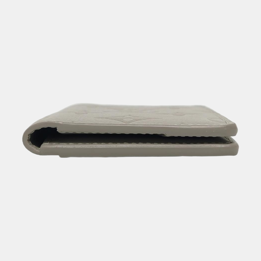 SLENDER Monogram Calfskin Gray Card Holder
