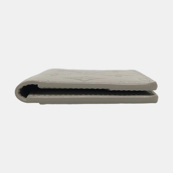 SLENDER Monogram Calfskin Gray Card Holder