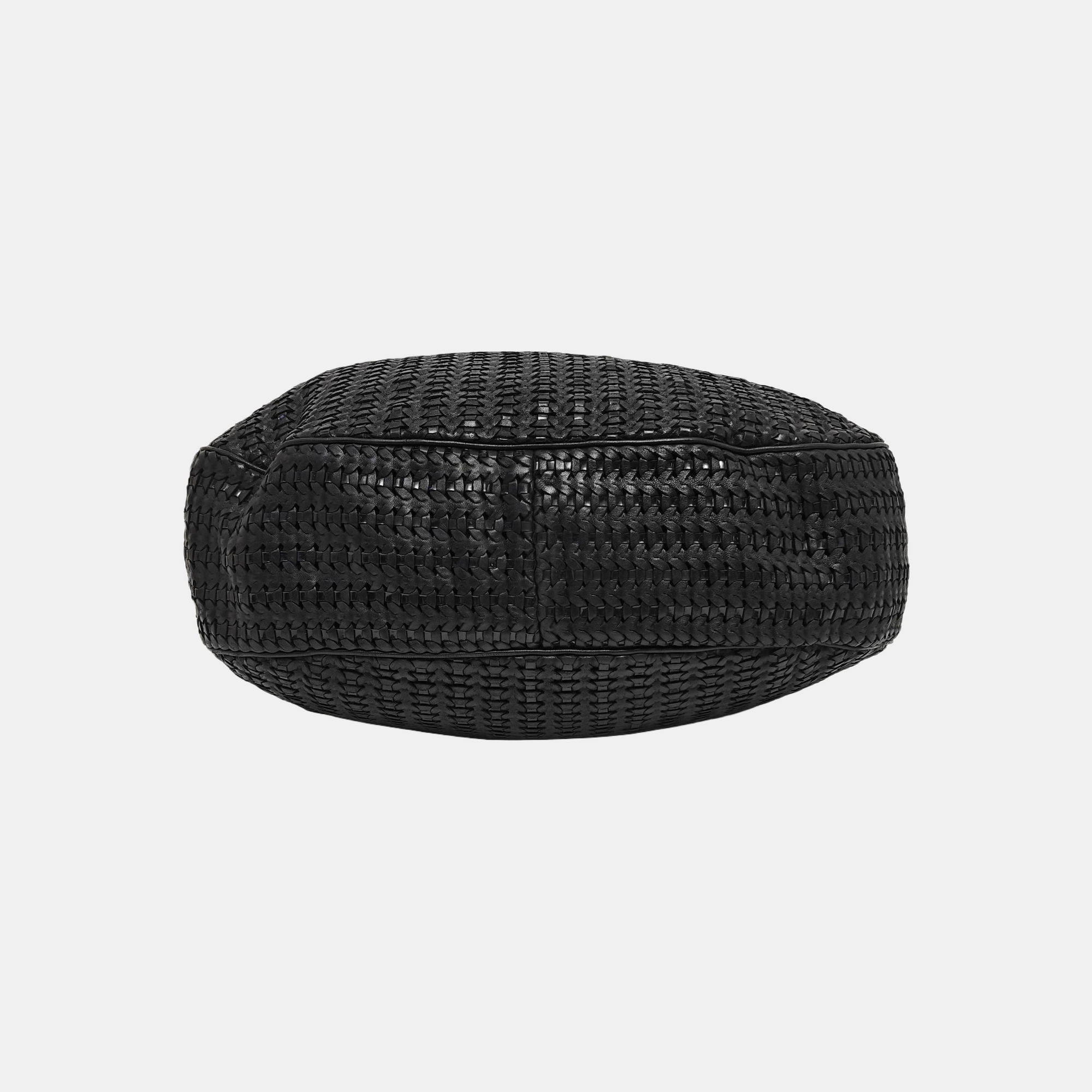 Calfskin Top Handle Bag Black