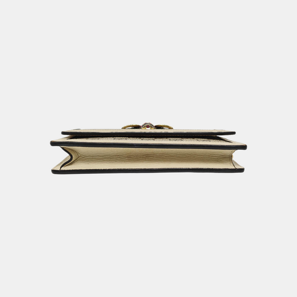 Queen Margaret Mini Monogram Coated Canvas Beige