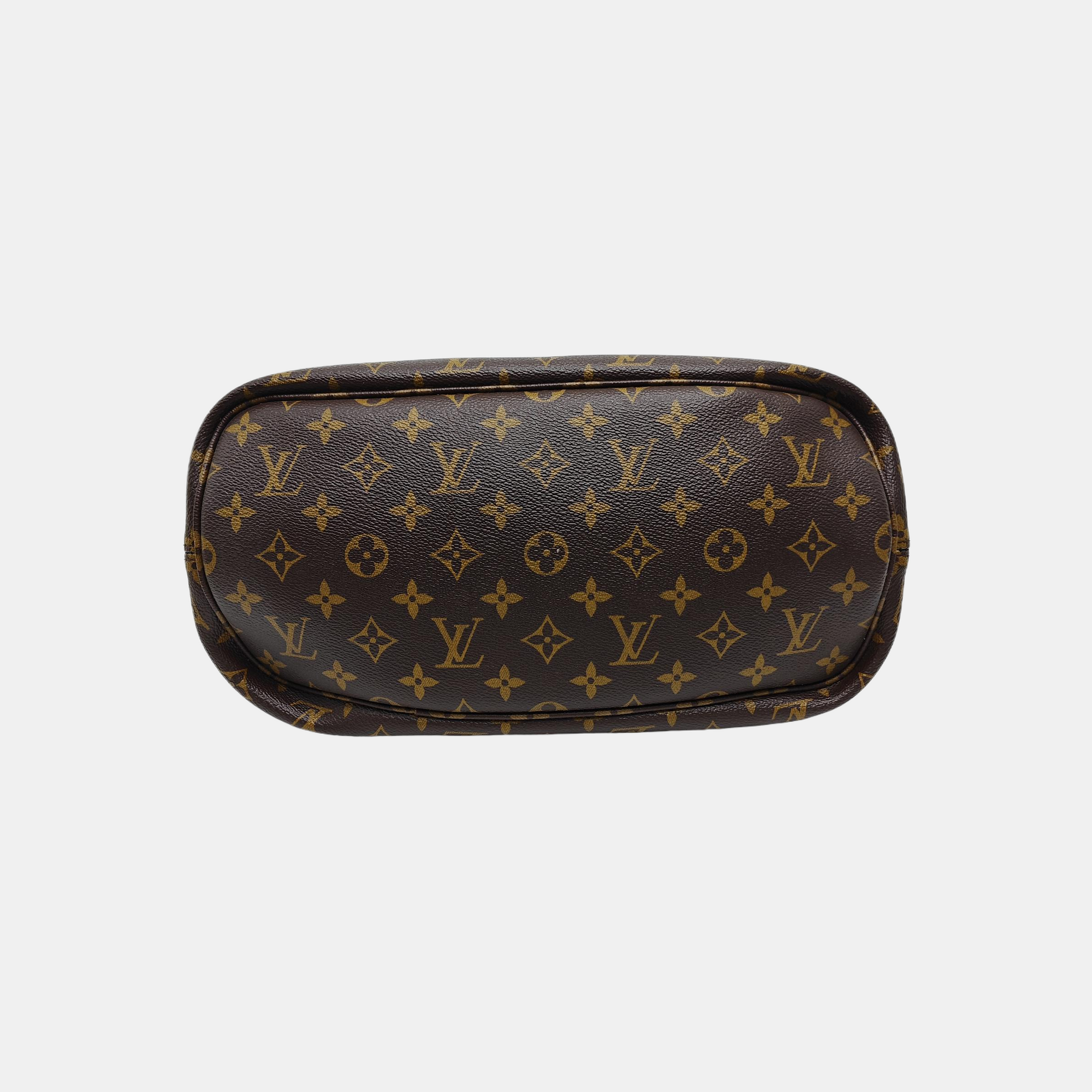 NEVERFULL INSIDE OUT MM Monogram Calfskin Brown