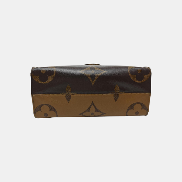 ONTHEGO MM Monogram Coated Canvas Brown