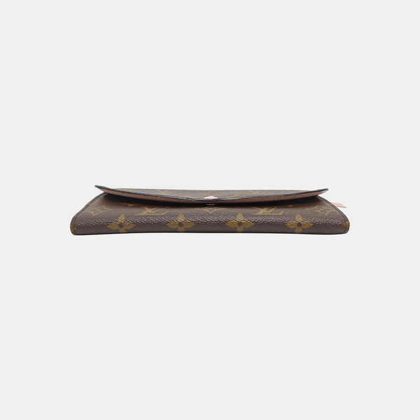 EMILIE Monogram Coated Canvas Brown Wallet