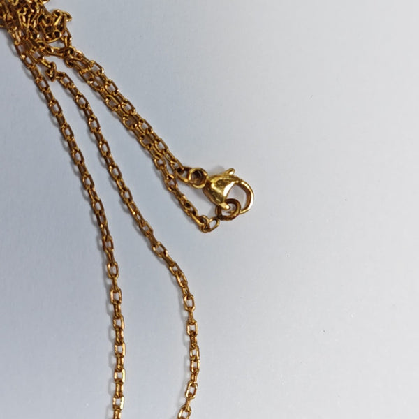 Pop H Metal Gold Necklace