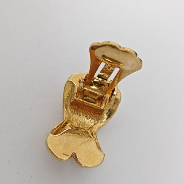 Metal Gold Clip On Earrings