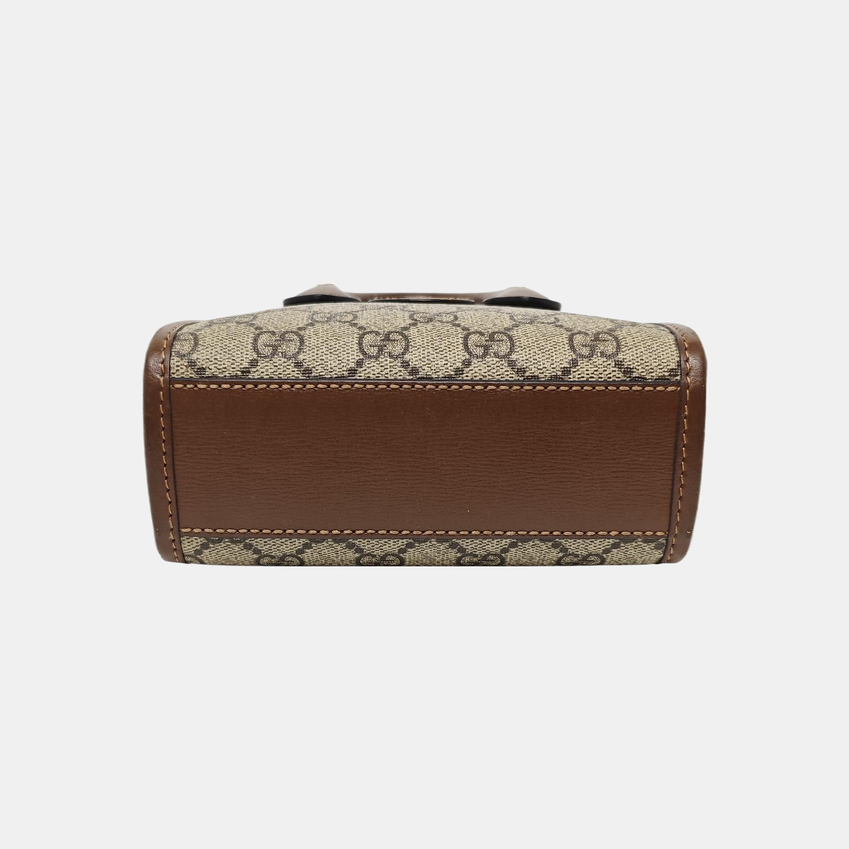 Retro Mini Monogram Coated Canvas Beige