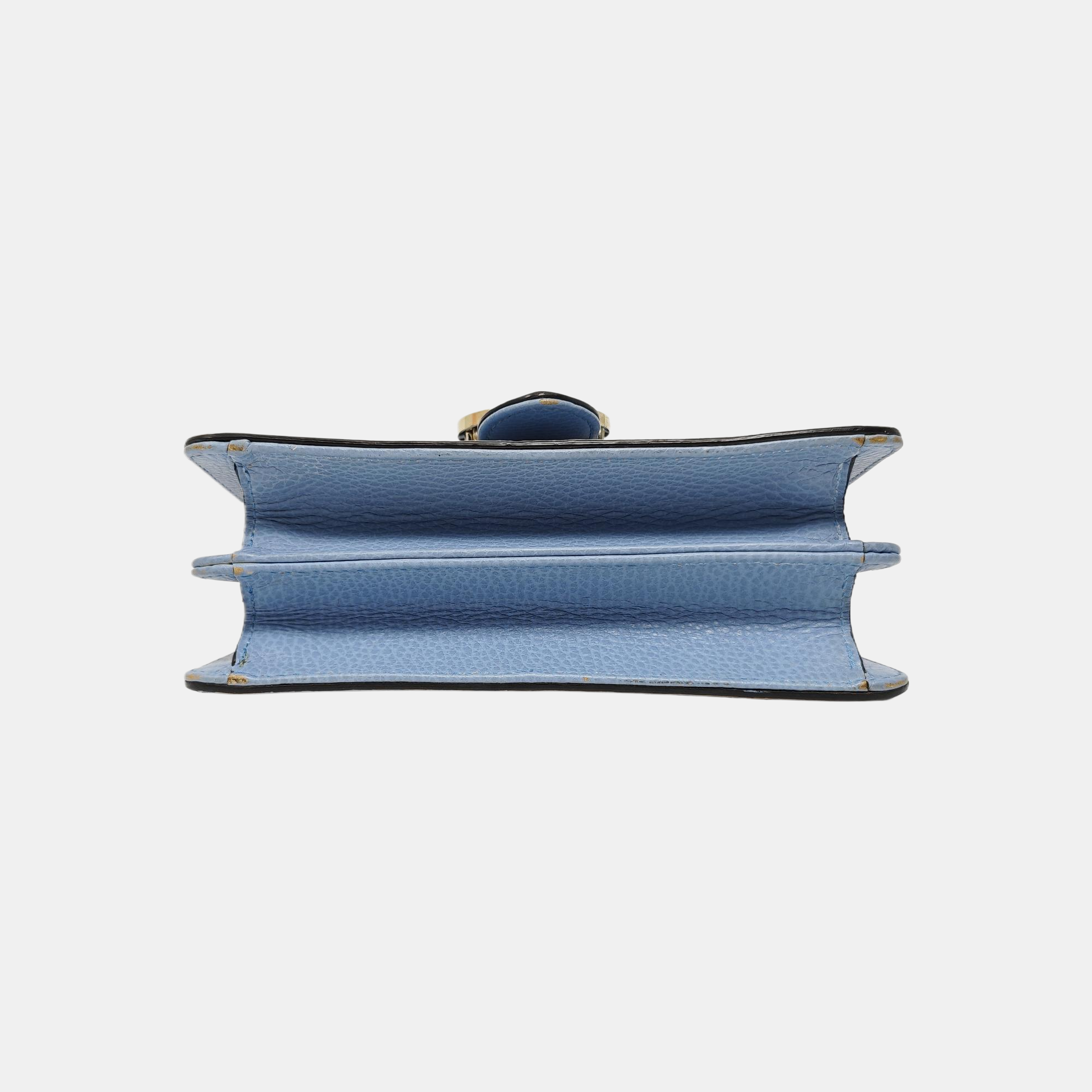 Interlocking G Small Calfskin Blue