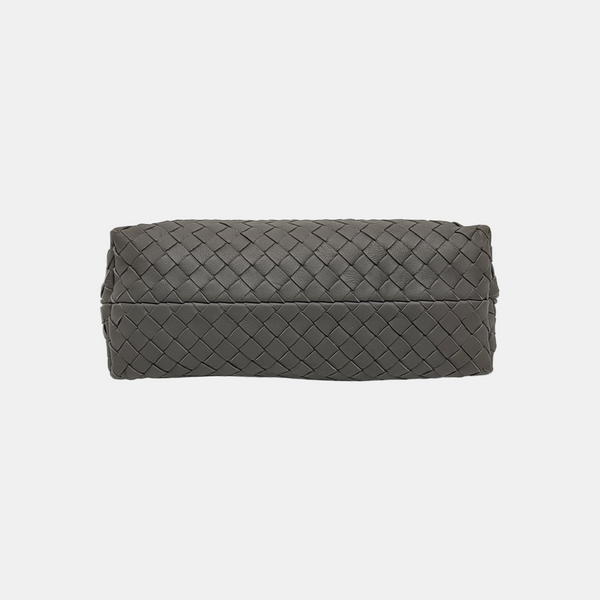 Lambskin Top Handle Bag Gray