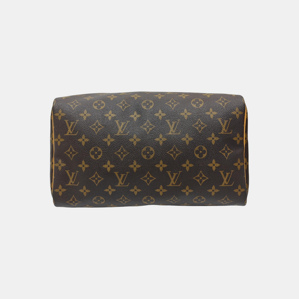 SPEEDY 30 Monogram Coated Canvas Brown