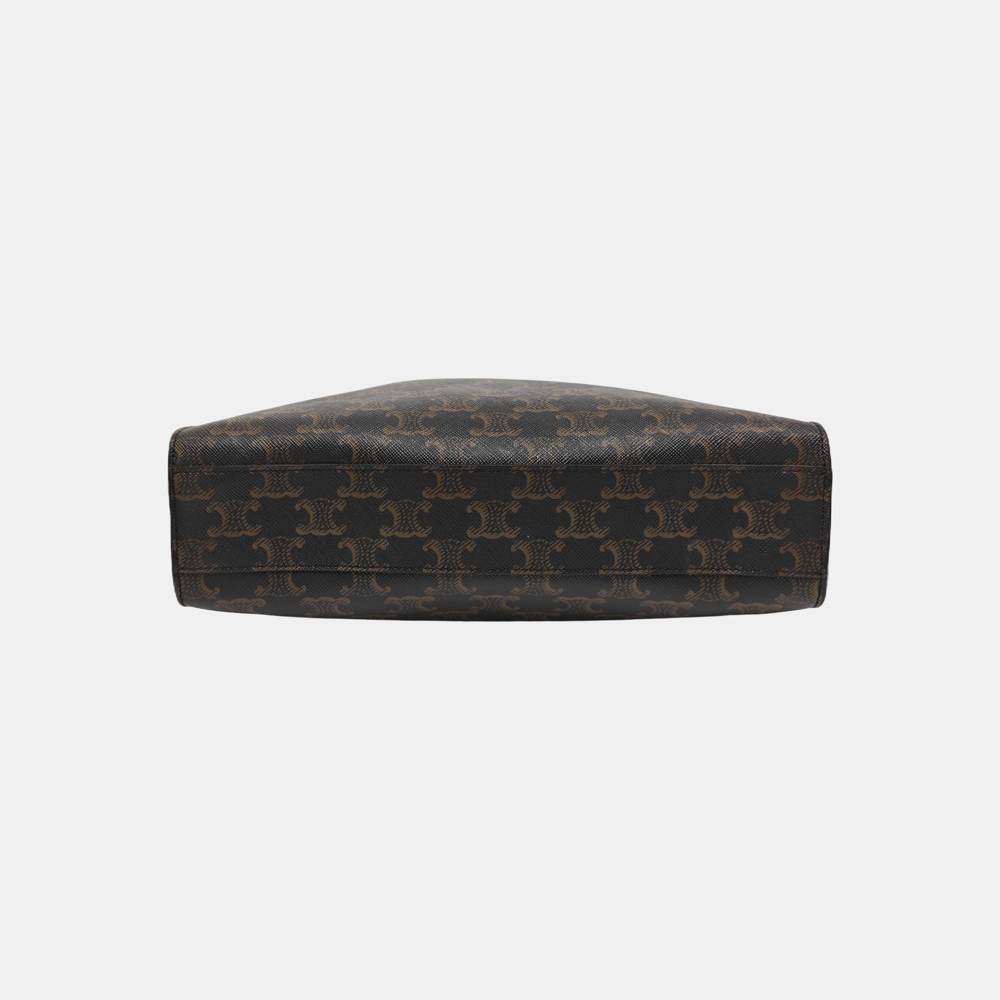CABAS CELINE Small Coated Canvas Black