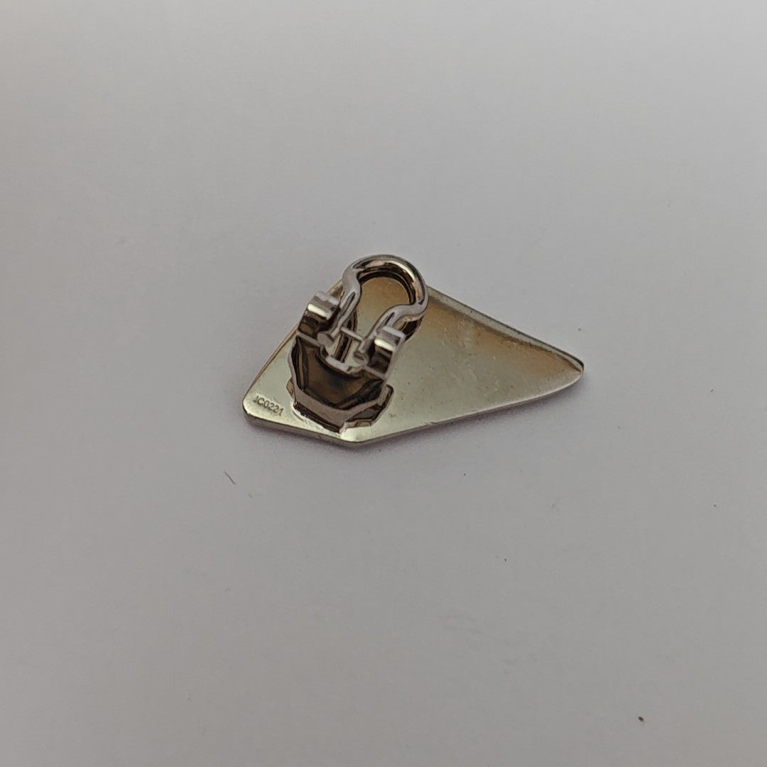 Metal Orange Clip On Earrings