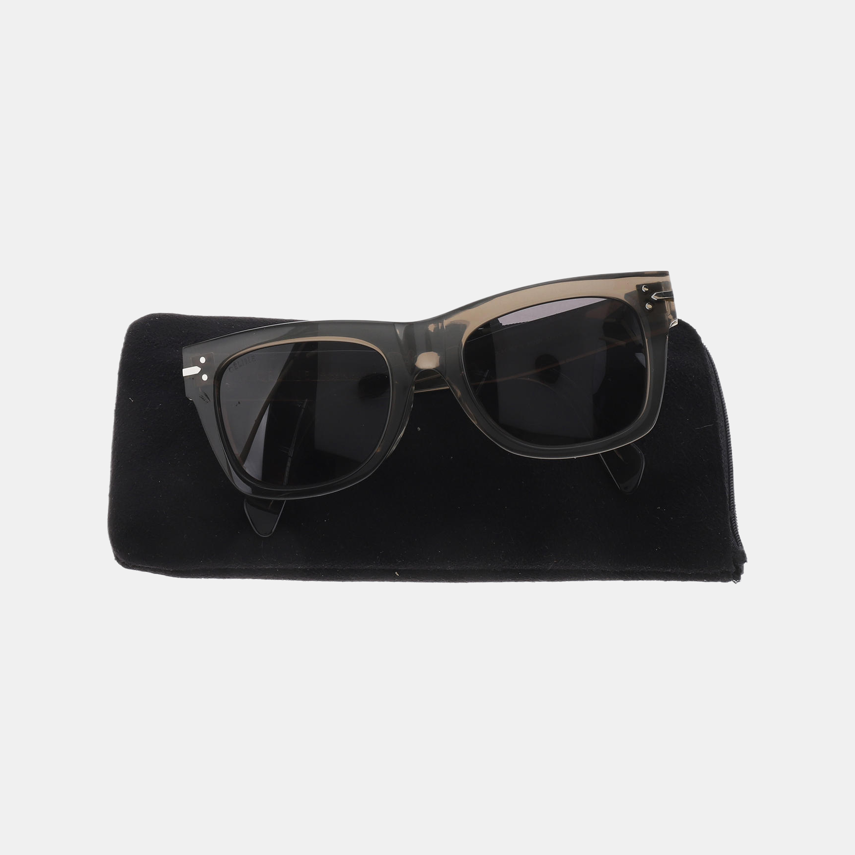 Gray Synthetic Sunglasses