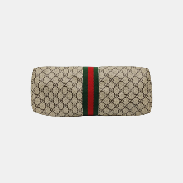 Ophidia Medium Monogram Coated Canvas Beige