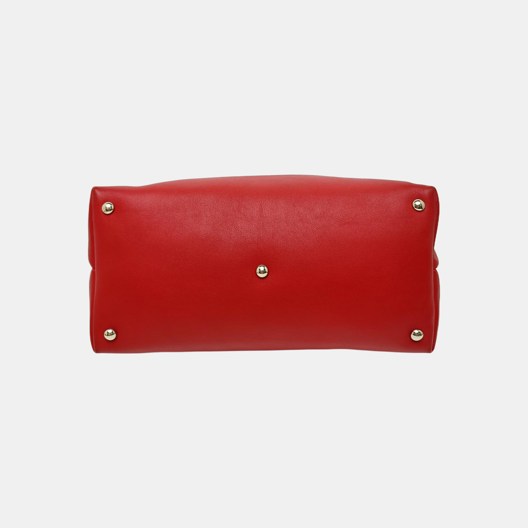 Monogram Calfskin Tote Bag Red