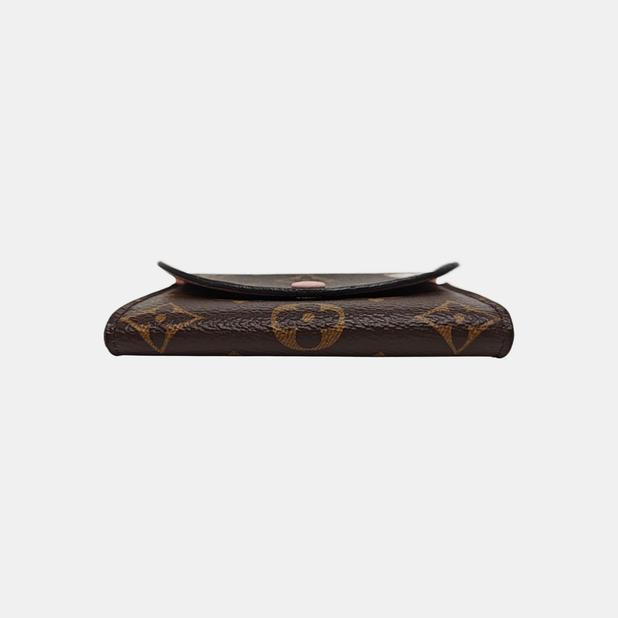 ROSALIE Monogram Coated Canvas Brown Card Holder