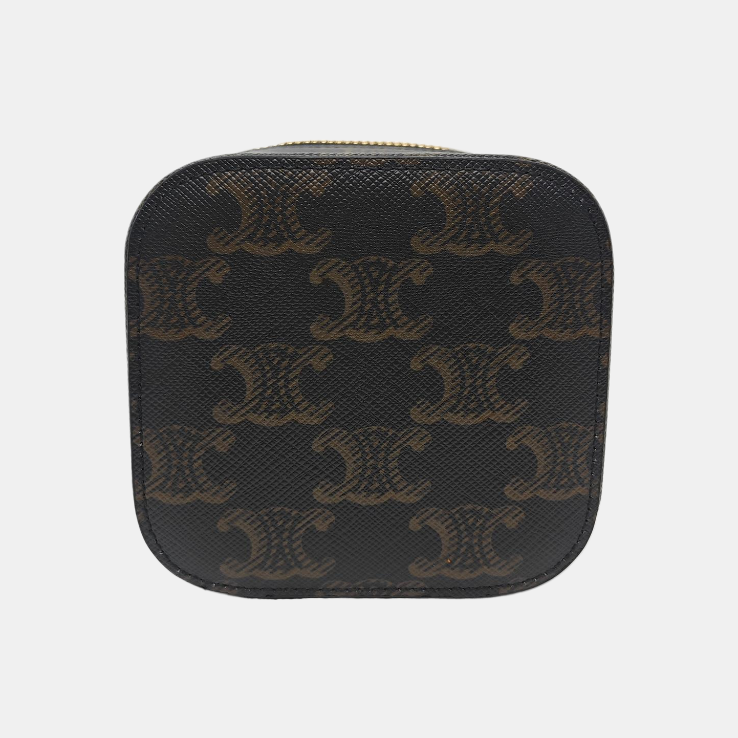 Coated Canvas Shoulder Bag Black
