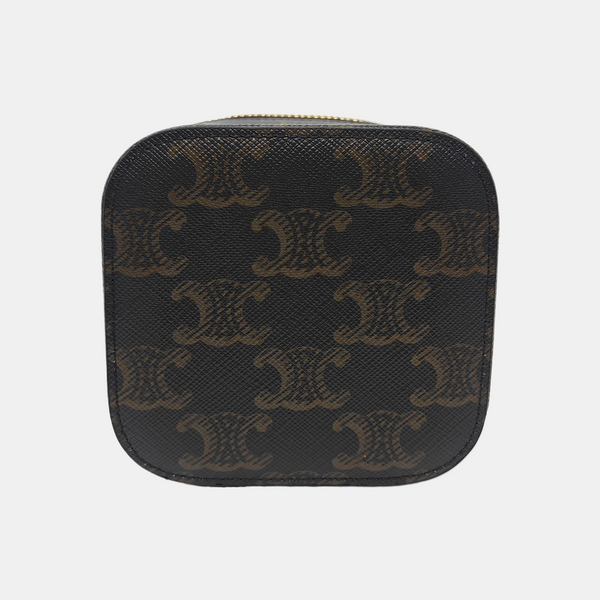 Coated Canvas Shoulder Bag Black
