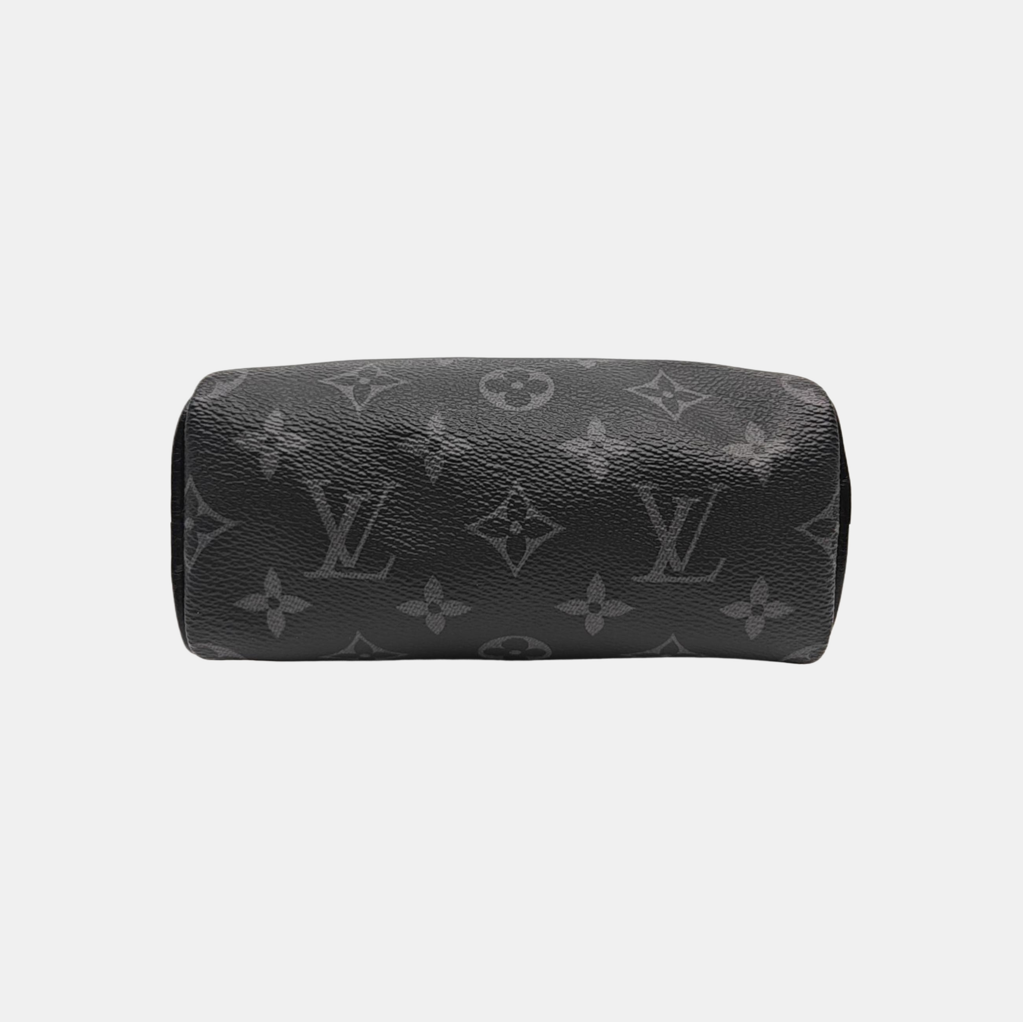 SPEEDY Monogram Coated Canvas Black