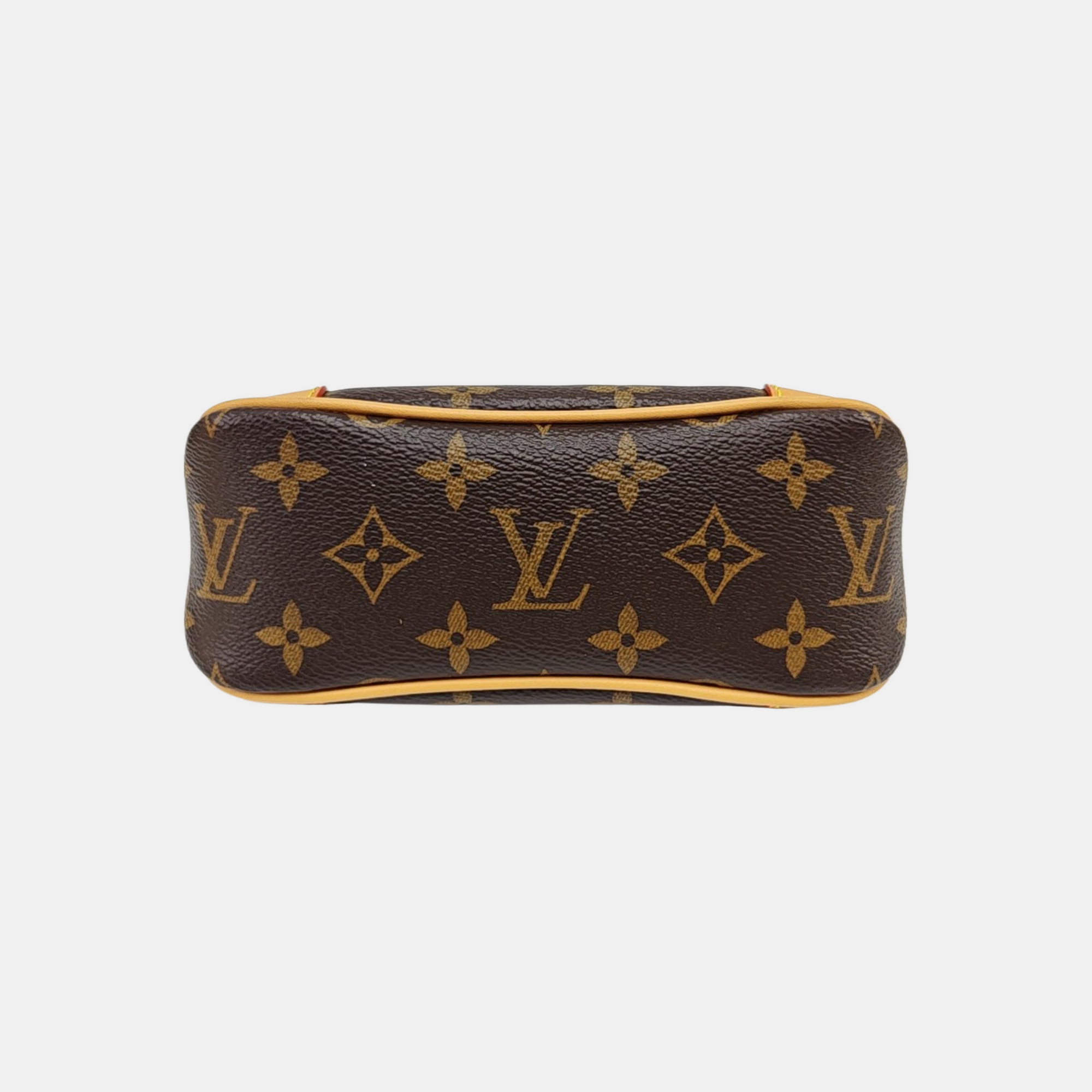 BOULOGNE Nano Monogram Coated Canvas Brown